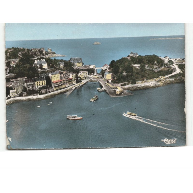 DINARD: les vedettes, le pont emeraude, la pointe du moulinet vue aérienne 10X15 - état