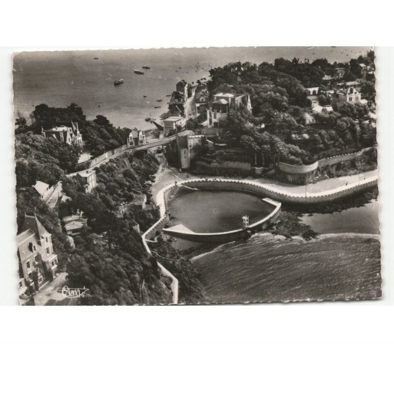 DINARD: la piscine et le pont emeraude vue aérienne 10X15 - très bon état