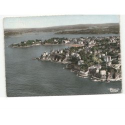 DINARD: la promenade de la pointe de la malouine la plage et la pointe du moulinet vue aérienne 10X15 - très bon état