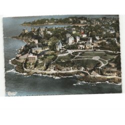 DINARD - SAINT-ENOGAT: les jardins du port riou la promenade de la malouine vue aérienne 10X15 - très bon état