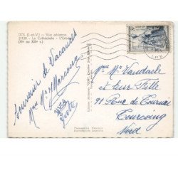 DOL: la cathédrale, l'entrée XIe au XIIIe siècle vue aérienne 10X15 - état