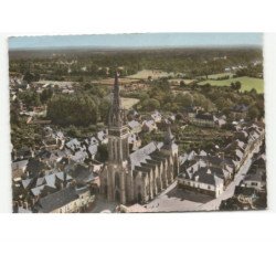 LA GUERCHE-de-BRETAGNE: l'église vue aérienne 10X15 - très bon état
