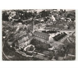 HEDE: le centre, église romane vue aérienne 10X15 - état