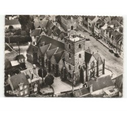 LOUVIGNE: l'église vue aérienne 10X15 - très bon état