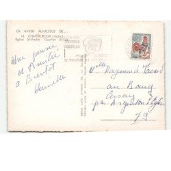 CHATEAUROUX: église saint-andré quartier saint-luc aérienne 10X15 - très bon état