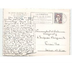 LA CHATRE: vue panoramique aérienne 10X15 - état