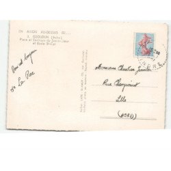 ISSOUDUN: place et basilique du sacré-coeur et école saint-cyr aérienne 10X15 - très bon état