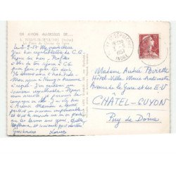 NEUVY-SAINT-SEPULCHRE: la place du champ de foire vue aérienne 10X15 - très bon etat