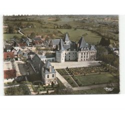 AZAY-le-FERRON: le château, la ville de tours vue aérienne 10X15 - très bon etat