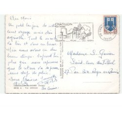 CHATILLON-sur-INDRE: vue aérienne 10X15 - très bon etat