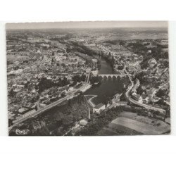 LE BLANC: vue panoramique vue aérienne 10X15 - très bon etat