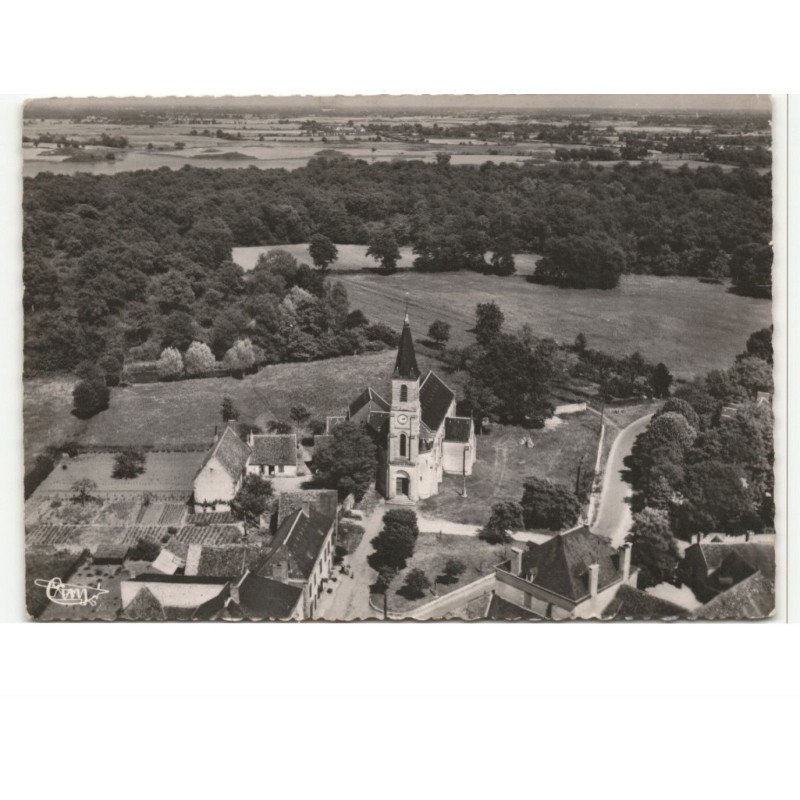 MIGNE: l'église vue aérienne 10X15 - très bon etat