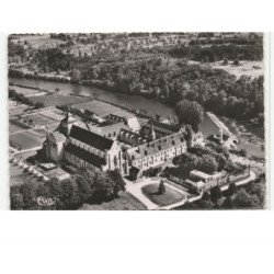 FONTGOMBAULT: abbaye notre-dame, vue de l'ouest vue aérienne 10X15 - très bon etat