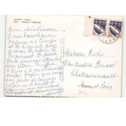 LIGNAC: château guillaume vue aérienne 10X15 - très bon etat
