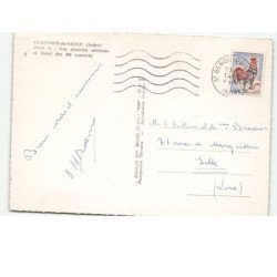 SAINT-BENOIT-du-SAULT: vue générale et hôtel des 300 couverts vue aérienne 10X15 - etat
