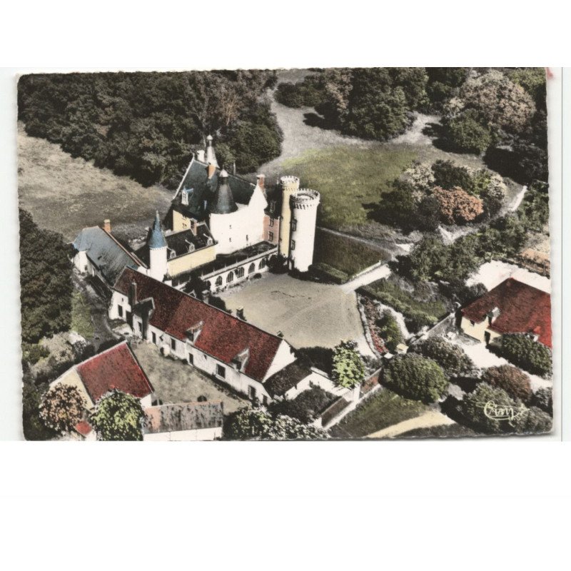 SAINT-CHRISTOPHE-en-BAZELLE: le château vue aérienne 10X15 - tres bon etat