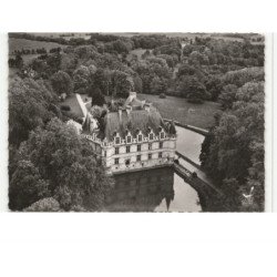 AZAY-le-RIDEAU: le château vue aérienne 10X15 - très bon état