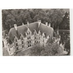 AZAY-le-RIDEAU: le château XVIe siècle vue aérienne 10X15 - très bon état