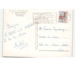 AZAY-le-RIDEAU: le château vue aérienne 10X15 - très bon état
