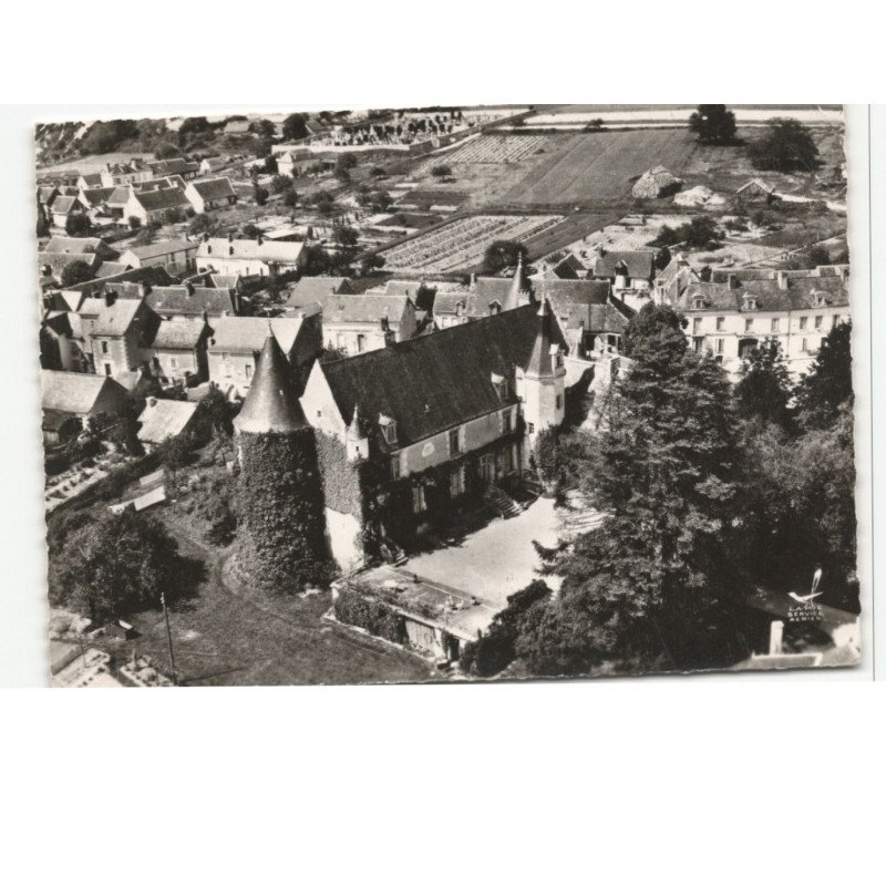GENILLE: le château vue aérienne 10X15 - très bon état