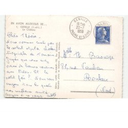 GENILLE: le château vue aérienne 10X15 - très bon état
