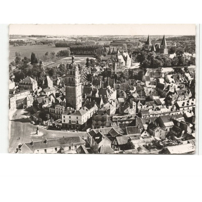 LOCHES: vue aérienne 10X15 - très bon état