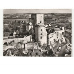 LOCHES: le donjon vue aérienne 10X15 - très bon état