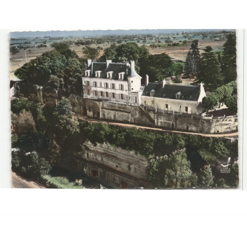 MONTLOUIS: le château de bondésir vue aérienne 10X15 - très bon état