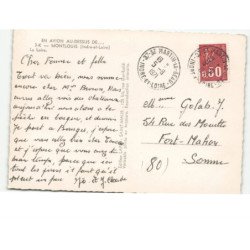 MONTLOUIS: la loire vue aérienne 10X15 - très bon état