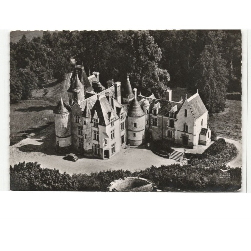 NOYANT de TOURAINE: maison familiale de vacances domaine de brou vue aérienne 10X15 - très bon état