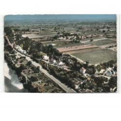 MONTLOUIS: le bord de la loire vue aérienne 10X15 - très bon état