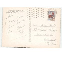 MONTLOUIS: le bord de la loire vue aérienne 10X15 - très bon état