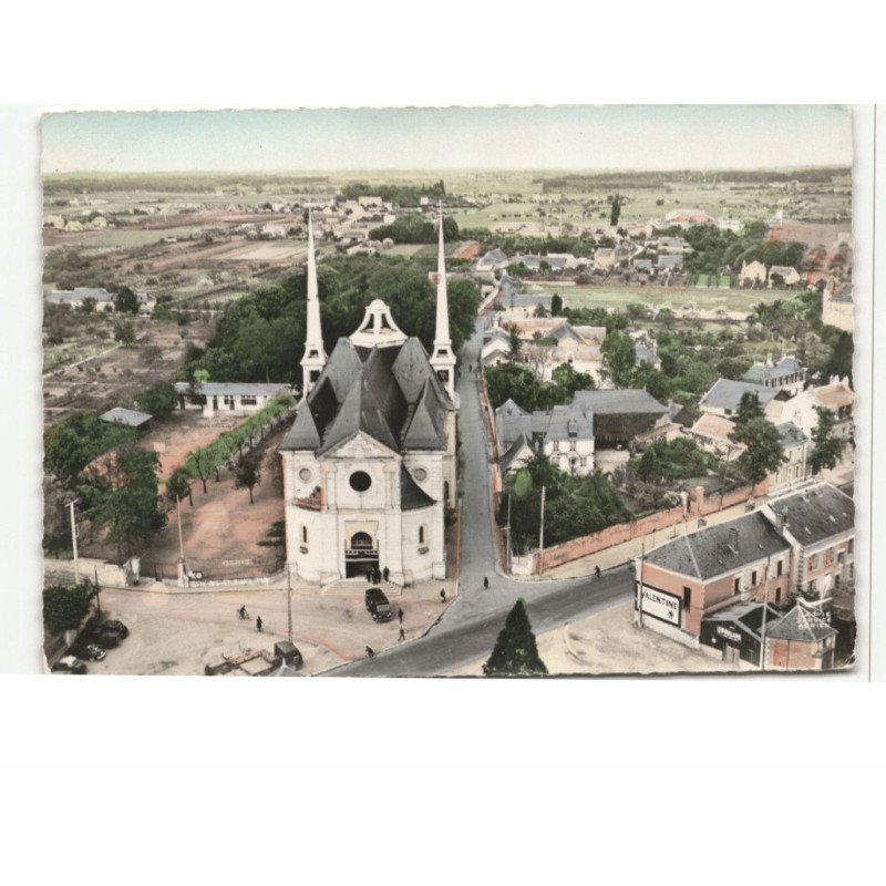 SAINT-SYMPHORIEN: l'église du christ-roi vue aérienne 10X15 - très bon état
