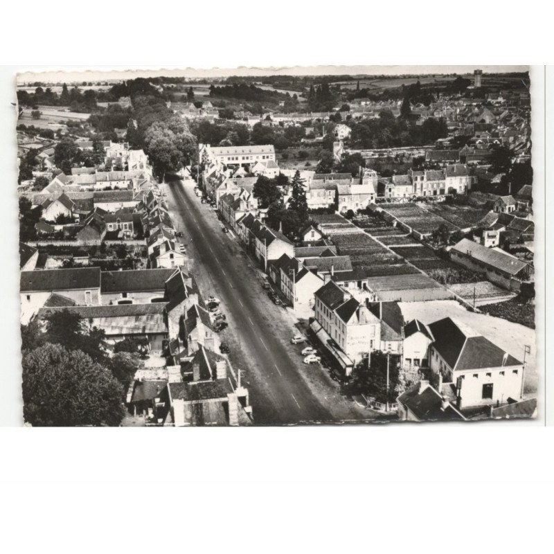 SAINTE-MAURE-de-TOURAINE: la route nationale vue aérienne 10X15 - état