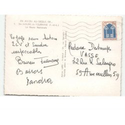 SAINTE-MAURE-de-TOURAINE: la route nationale vue aérienne 10X15 - état