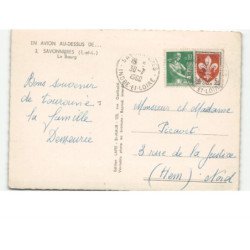SAVONNIERES: le bourg vue aérienne 10X15 - très bon état