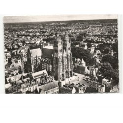 TOURS: la cathédrale saint-gatien vue aérienne 10X15 - très bon état