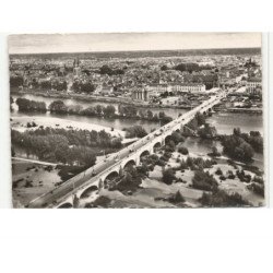 TOURS: le pont wilson et vue d'ensemble vue aérienne 10X15 - très bon état