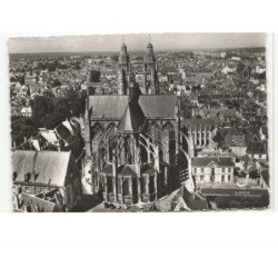 TOURS: la cathédrale saint-gatien, son abside vue aérienne 10X15 - très bon état