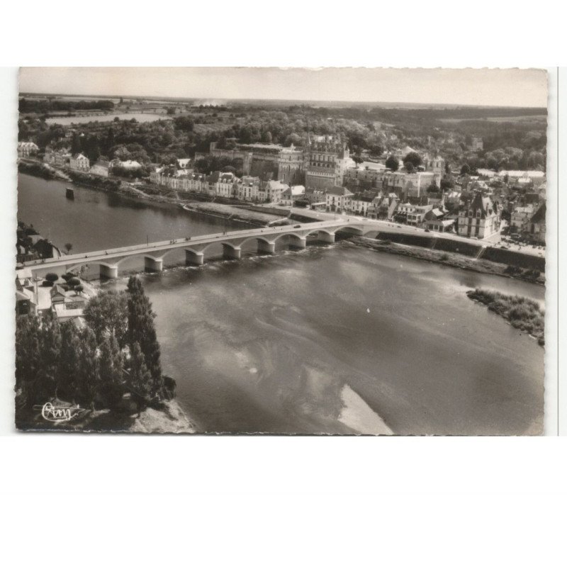 AMBOISE: vue panoramique vue aérienne 10X15 - très bon état