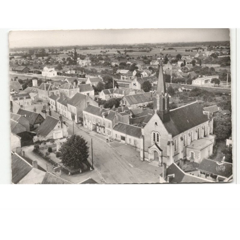 VILLEPERDUE: vue générale vue aérienne 10X15 - très bon état