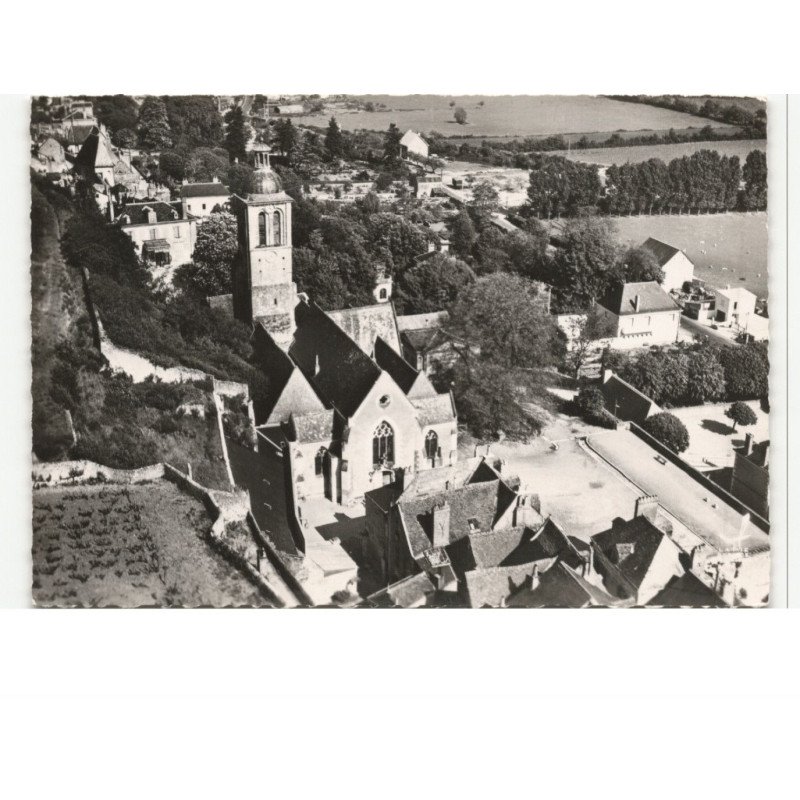 VOUVRAY: l'église vue aérienne 10X15 - très bon état