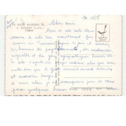 VOUVRAY: l'église vue aérienne 10X15 - très bon état
