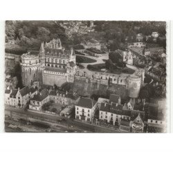 AMBOISE: le château et la terrasse vue aérienne 10X15 - très bon état