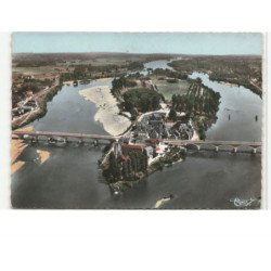 AMBOISE: l'ile d'or vue aérienne 10X15 - très bon état
