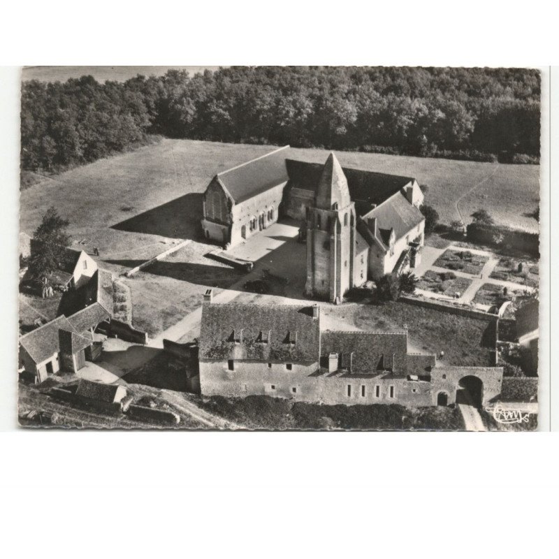 AZAY-sur-CHER: prieuré de saint-jean-du-grais fondé par foulques de nerra vue aérienne 10X15 - très bon état