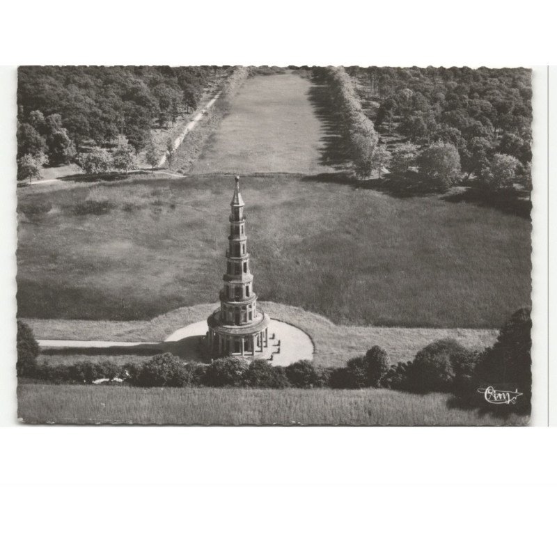AMBOISE: les châteaux de la loire, forêt, la pagode de chanteloup vue aérienne 10X15 - très bon état