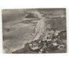 QUIBERVILLE: la plage et les falaises, au fond, le phare d'ailly vue aérienne 10x15 - très bon état