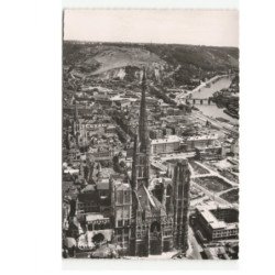 ROUEN: la cathédrale vue aérienne 10x15 - très bon état