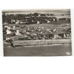 SAINT-AUBIN-sur-MER: la plage vue aérienne 10x15 - très bon état